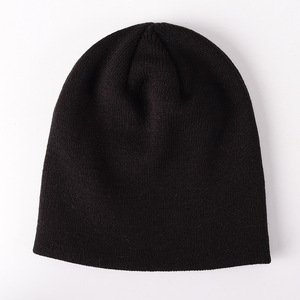 Gorro cálido Fabricante Logotipo personalizado Bordado 60 colores Invierno En blanco Gorro de punto liso Gorro Sombreros Jacquard - Product Image 4