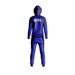 Ensemble de survêtement de sport pour homme en molleton lourd, logo personnalisé, sublimation, fermeture éclair, survêtement de sport réfléchissant, logo sur le devant - Product Image 5