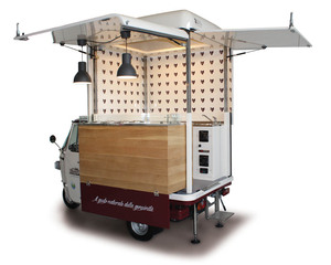 Triciclo Eléctrico para Comida, Carrito de Comida Móvil, Camioneta de Comida Callejera de Tres Ruedas, Resistente a la Corrosión, 5 Años de Garantía, para Café, Pizza, Tacos, Helados - Product Image 4