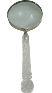 แว่นขยายพกพาหน้าจอทองเหลืองแข็งแบบวินเทจพร้อมที่จับไม้เลนส์แก้วออพติคอลสำหรับอ่านหนังสือตกแต่งงานฝีมือ - Product Image 6