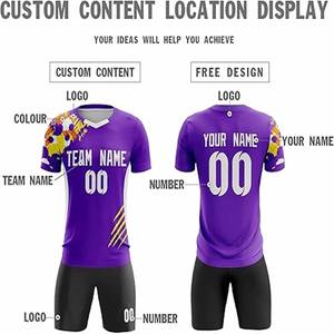 Custom Sublimated Soccer Jersey Quick-Dry Football <b>T</b>-<b>shirts</b> Sport Soccer Team Uniform <b>Mens</b> Breathable Football Jerseys - Product Image 5