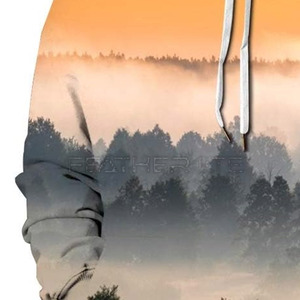 เสื้อฮู้ดพิมพ์ลาย3D สำหรับผู้ชายดีไซน์ใหม่บนหน้าอกดีไซน์ใหม่น้ำหนักเบาพิมพ์ลาย3D โลโก้ตามสั่ง - Product Image 4