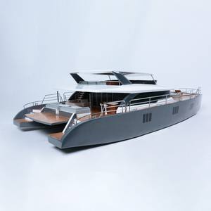 Victory 2500 83cm modèle de bateau en bois peint à la main décor à la maison signes muraux et art mural de bureau comprend une boîte en bois artisanat approvisionnement - Product Image 2