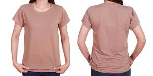 Camiseta rosa de manga larga con cuello redondo de algodón orgánico 100% para mujer, camiseta lisa sostenible con estampado de patrón personalizado transpirable - Product Image 2