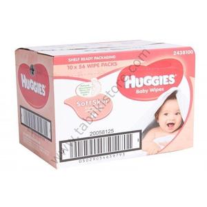 Huggies salviettine umidificate per bambini (pelle morbida) 56x10 (560 fogli) - Product Image 1
