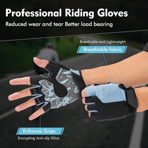 Half-Finger <b>Gloves</b> Cycling Anti-Slip Breathable Anti-Shock Sports <b>Gloves</b> Bike Bicycle 2026 New Design Sports Bike Bicycle <b>Gloves</b> - Product Image 2