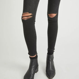 Prix de gros OEM, pantalon en denim délavé, jean décontracté personnalisé, taille mi-haute, coupe droite, jean pour femmes, extensible - Product Image 4