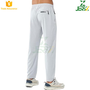 Joggers athlétiques pour hommes Pantalon d'entraînement de course à pied Pantalon de survêtement léger avec poches zippées Respirant Séchage rapide - Product Image 3