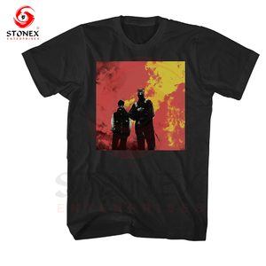 T-shirt col rond 100 % coton pour homme, coupe ample, 300 g, impression graphique personnalisée de votre marque, vente en gros, haute qualité - Product Image 1