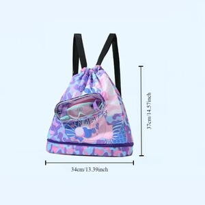 Sacs de natation en nylon imperméables pour l'extérieur, compartiments humides et secs, rangement sportif pour la salle de sport, la plage, avec lunettes, sac à dos Erni Sports - Product Image 4