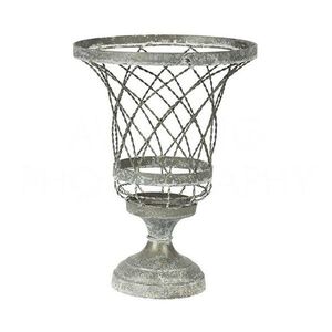 Nuevo diseño Fabricante y proveedor de artículos de jardín Precio de fábrica Personalizado de alta calidad Hecho a mano Correa de hierro Óxido Jardineras de jardín - Product Image 3