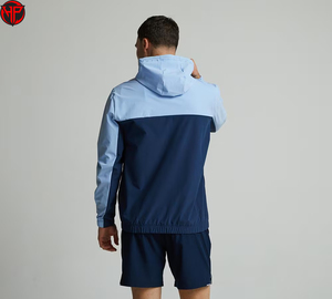 Veste coupe-vent de course à pied pour homme à capuche personnalisée pour l'automne, imperméable, pour la randonnée en plein air, veste de sport coupe-vent pour homme - Product Image 5