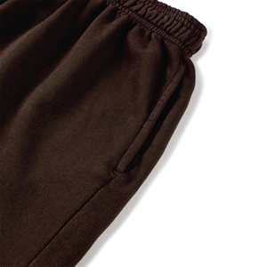 Pantalones cortos de algodón marrón personalizados para hombres y mujeres, cintura elástica informal, cordón, suave, cómodo, holgado, pantalones de Salón de verano, envío DDP - Product Image 2