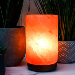 Cylinder Shape Natural Himalayan Crystal Salt Lamp Aroma <b>Oil</b> <b>Diffuser</b> With Stainless Steel Cup Aromatherapy Spa Body Massage - Product Image 5