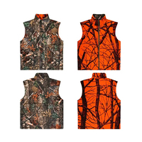 Nouveau Gilet de Chasse Décontracté pour Hommes, Léger, Imperméable et Respirant, Double Face, Vert Hiver Orange, Personnalisable OEM