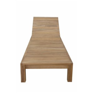 Teak Sun Lounger Chaise Lazy Swimming Pool Beach Sun Bed Modern Style for Hotel Project Furniture - Product Image 4