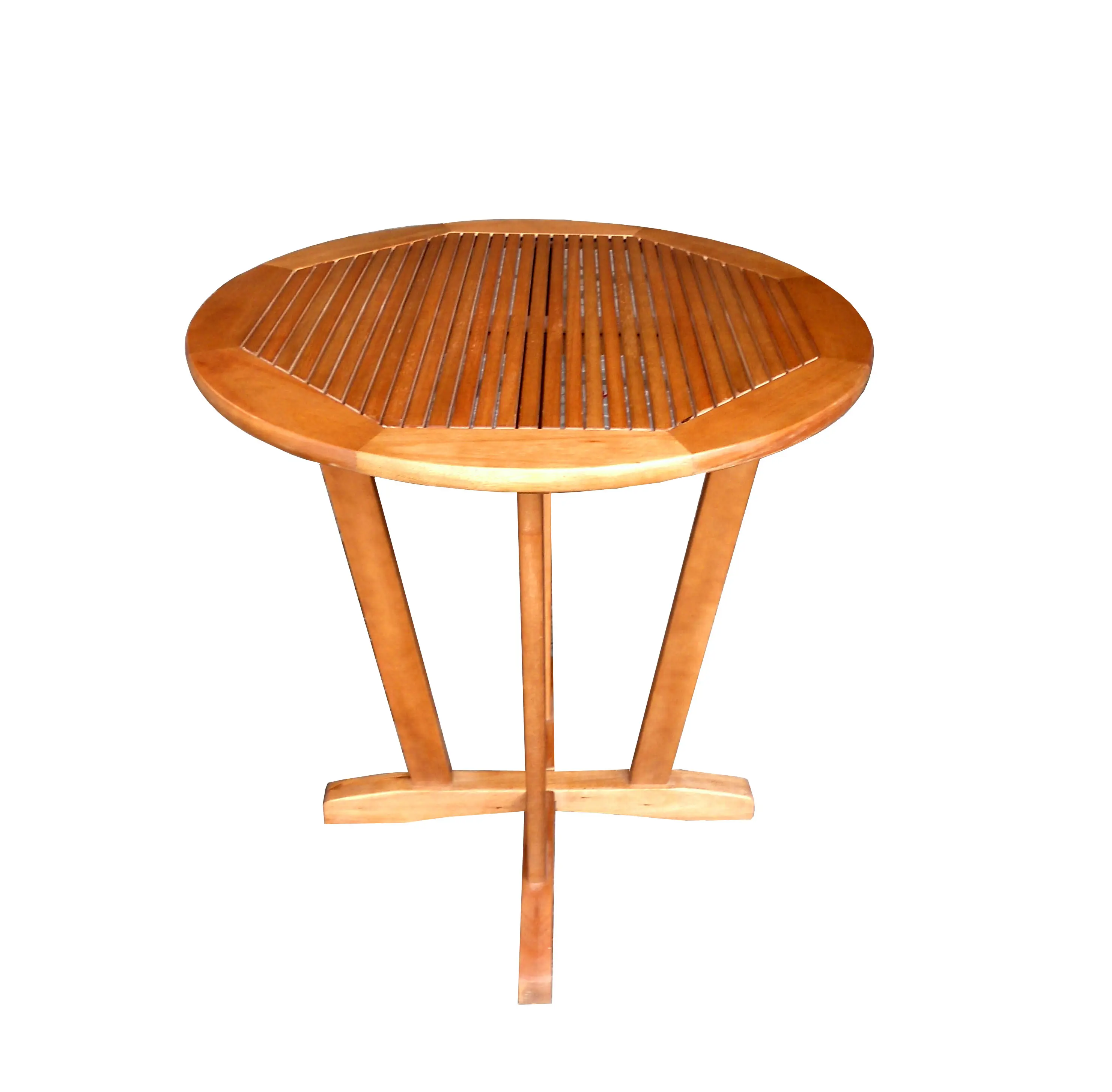 Nghia Son Furniture Modern Solid Wood Outdoor Table round Shape with Vietnam Origin Available for Shipment