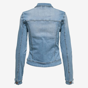 2024 nueva chaqueta vaquera de moda para mujer, manga larga, botón suelto, perlas, solapa corta, salvaje, informal, alta calidad, MOQ bajo para invierno - Product Image 2