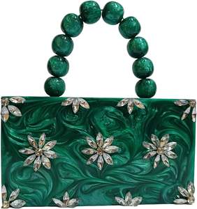 Bolso de Mano de Resina de Moda, Bolso de Mano de Resina Moderno para Chicas, Bolso de Mano de Resina Elegante, Bolso de Mano de Resina de Lujo para Fiestas - Product Image 5