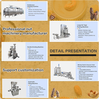 Hete Verkoop Volautomatische Industriële 200Kg-300Kg Shea Hazelnoot Sesampasta Tahin Pindakaas Maken Machine Productielijn