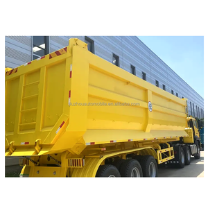 Remorques benne basculante à parois hautes JOZOTG 2, 50 et 100 tonnes, 3 essieux, 40, 60, 50 mètres cubes, <span class=keywords><strong>semi</strong></span>-remorque agricole hydraulique à benne basculante à vendre - Product Image 3