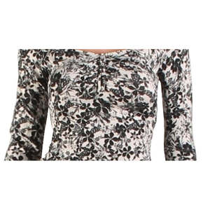 Top da donna For Guess Julissa stampato con spalle scoperte, fantasia floreale leopardata, stile coreano, con volant (XL) per primavera/estate - Product Image 2