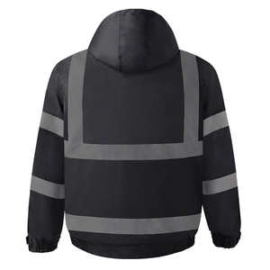 Custom Workwear <b>Hi</b> <b>Vis</b> Reflective Safety Winter Bomber <b>Jacket</b> Hoodie for <b>Women</b> High Visibility Quilted Safety <b>Jacket</b> - Product Image 2