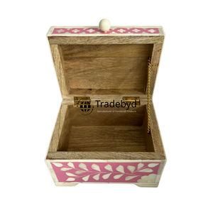 Caja de incrustaciones de lujo hecha a mano con detalles de madreperla y hueso, almacenamiento elegante para exhibición de Joyas y decoración Tradebyd - Product Image 3