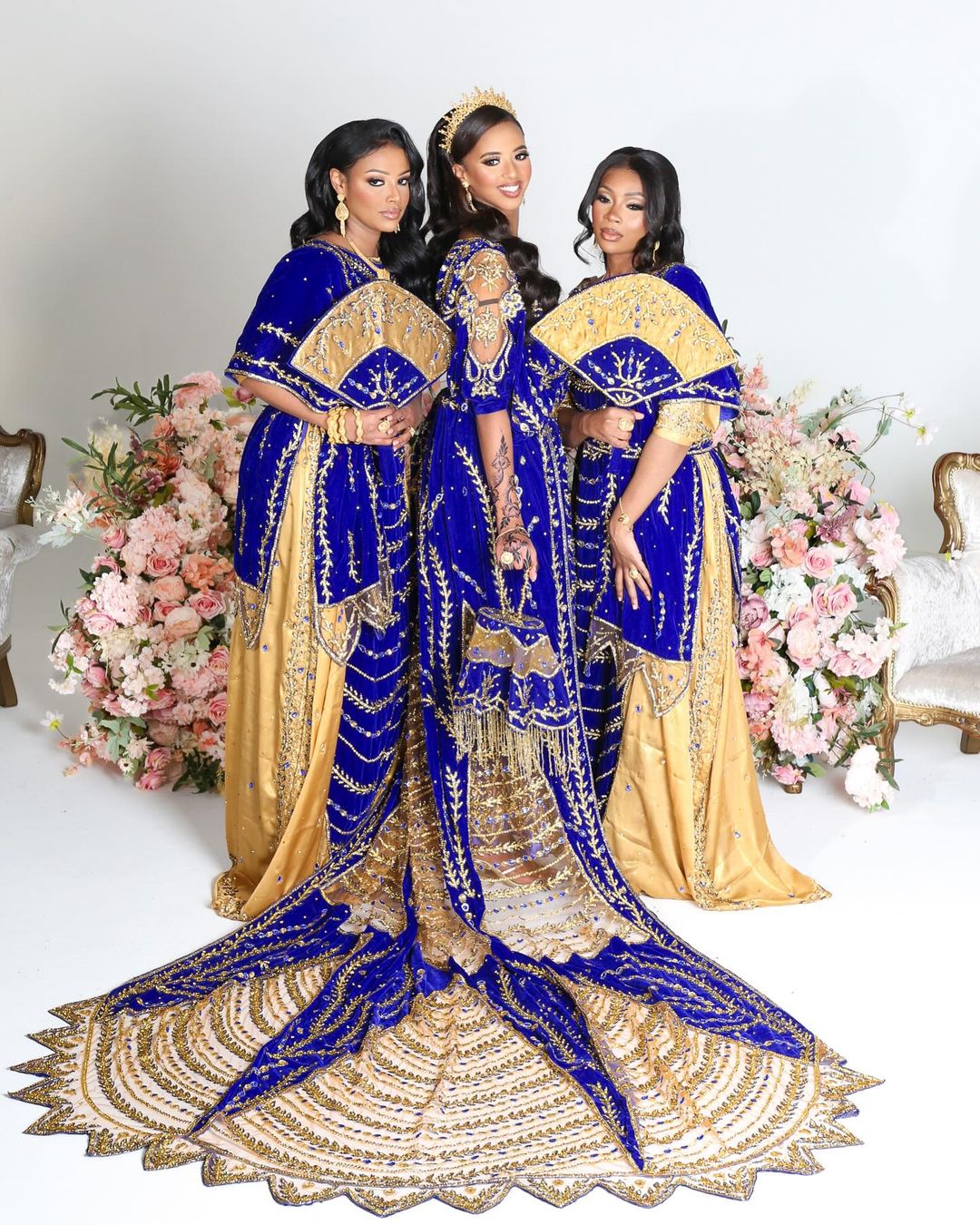 somali bridesmaid dresses HERONS PLUM SOMALI BRIDAL DIRAC – RM Couture main image 1