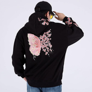 เสื้อฮู้ดปักแบบสวมหัวสำหรับผู้ชายเสื้อฮู้ดปักลายแบบสวมหัวผ้าคอตตอนมาใหม่ - Product Image 4