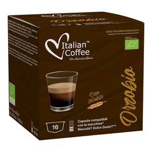 16 Cápsulas de Café Italiano de Cebada Orgánica compatibles con Nescaf Dolce Gusto* - Product Image 1