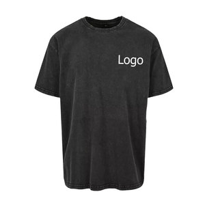 Camiseta Extra Grande de Corte Cuadrado Totalmente Personalizable para Hombre, Estilo Urbano, Algodón Peinado, Cuello Pequeño, Hombros Caídos, Camiseta Personalizada en Existencia - Product Image 3