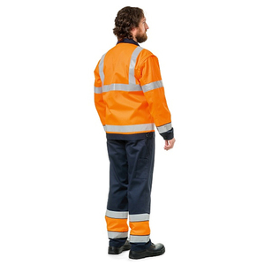 Vêtements de travail professionnels en polyester respirant pour hommes - Sécurité, protection, résistance au feu, haute visibilité, construction - Product Image 2