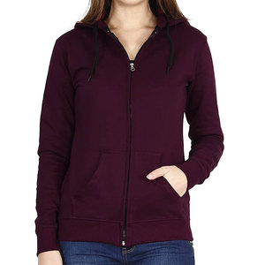 Sweat-shirt à capuche pour femmes le plus vendu à imprimé personnalisé avec logo sur le devant sweats à capuche à fermeture éclair complète pour l'hiver du Pakistan - Product Image 1