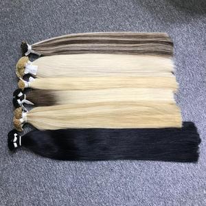 Fábrica al por mayor VQ Hair Bella Modelo 100% Extensiones de cabello humano Remy vietnamita Doble dibujado Raw Virgin Punta plana Queratina - Product Image 6