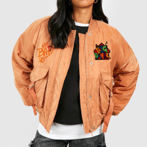 Veste bomber zippée pour femme de haute qualité, respirante, réversible, coupe-vent, écologique, vêtements d'hiver décontractés, produit fini - Product Image 3