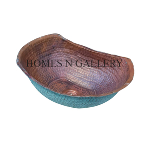 Home Kitchen Use <b>Small</b> Round Shape Pure Copper <b>Sink</b> Customized Decorative Wholesale Price Selling Pure Copper Custom Indian <b>Sink</b> - Product Image 3