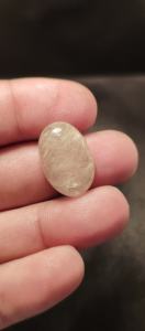 Cabochons de quartz rutile doré les plus vendus, cristal de forme ovale, pendentif en quartz rutilé pour cadeaux - Product Image 3