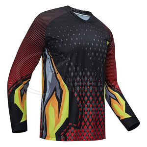 เสื้อจักรยานเสือภูเขาคุณภาพสูงแบบสั่งทำพิเศษ พิมพ์ลายแบบ Sublimation เสื้อจักรยานดาวน์ฮิลล์ รับผลิตเสื้อจักรยานเสือภูเขาแบบสั่งทำพิเศษด้วยเทคนิค Sublimation - Product Image 4