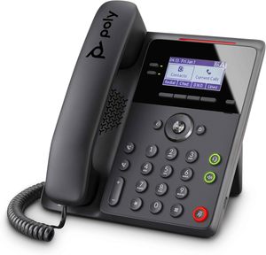 Téléphone de bureau IP Poly Edge B20 PoE 2 lignes SIP VoIP avec voix HD et filtre acoustique pour bureau et entreprise - Product Image 1