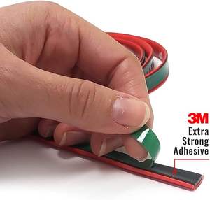 Universal 11 mm X 7 m ROJO Protector Adhesivo Perfil Rueda Cubierta para Ruedas de Coche - Product Image 3