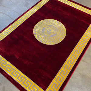 Alfombras Turcas Modernas de Polipropileno Tejidas a Máquina, Alfombras de Yute de Alta Calidad Resistentes a las Manchas, de Pelo Alto, Abstractas, para Dormitorio y Hogar - Product Image 1