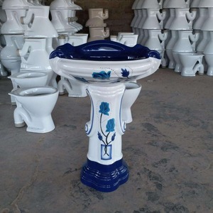 Lavabo en céramique Sterling Art moderne Lavabo évier support concepteur avec lavabo sur pied décoratif prix en Inde - Product Image 4