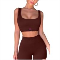 Ensemble de Yoga sans couture pour femmes, gilet d'été, soutien-gorge de Sport, taille haute, Leggings moulants, Push Up, costume de Fitness, ensembles Shorts