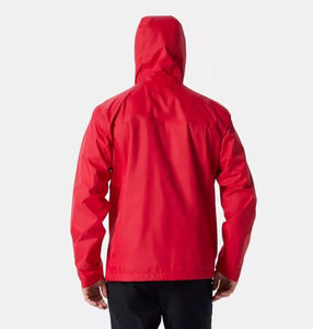Hooded Casual Outdoor <b>Rain</b> <b>Jacket</b> for Rainy Conditions <b>Lightweight</b> 100% Nylon Streetwear Outerwear - Product Image 4