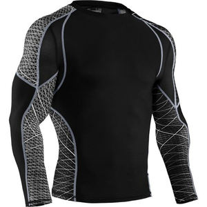 <b>Mens</b> BJJ MMA Compression Shirt <b>Rash</b> <b>Guard</b> for BJJ <b>Rash</b> <b>Guard</b> MMA the Best Quality Customized Swimming <b>Rash</b> <b>Guards</b> - Product Image 2