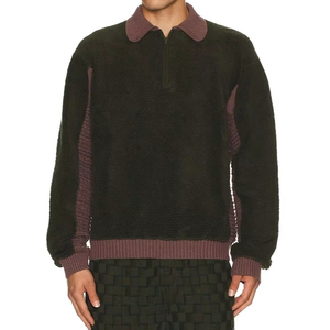 Sudadera personalizada de corte holgado con cremallera para hombre, ligera Spandex/algodón orgánico, transpirable, a prueba de viento, Anti-UV, diseño de bloqueo de Color - Product Image 2