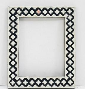 Top Design Eco-Friendly Handmade Square Wood Bone Inlay <b>Photo</b> <b>Frame</b> for Wall and <b>Wedding</b> Decoration - Product Image 4