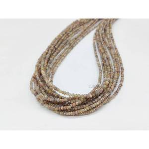 Perles de diamants bruts naturels non taillés de qualité AAA+ 2-3 mm, couleur champagne, pour la fabrication de bijoux - Product Image 1