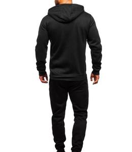 Vente chaude 2025 vêtements de sport confortables vêtements de Fitness hommes survêtement respirant couleur unie remorquage pièce ensemble survêtement décontracté - Product Image 3